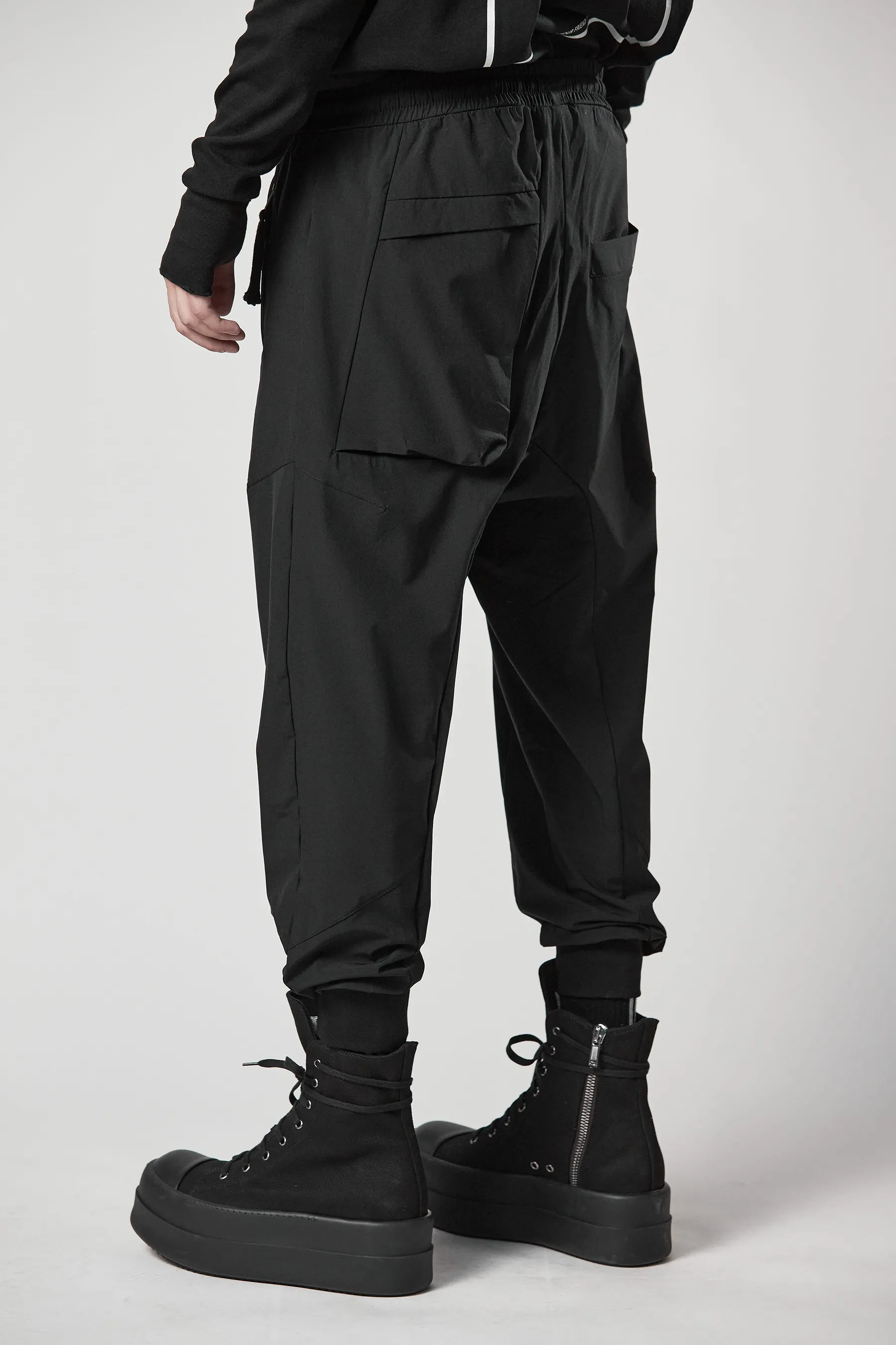 THOM KROM Drop Crotch Nylon Stretch Pants  