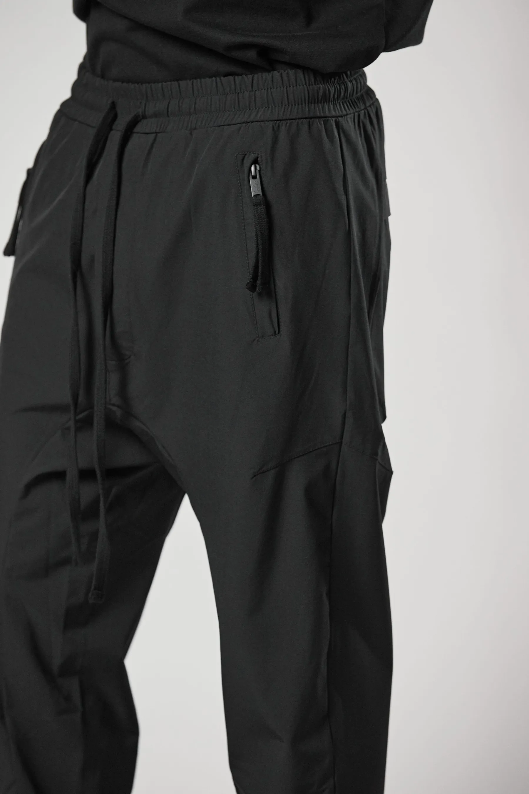 THOM KROM Drop Crotch Nylon Stretch Pants  