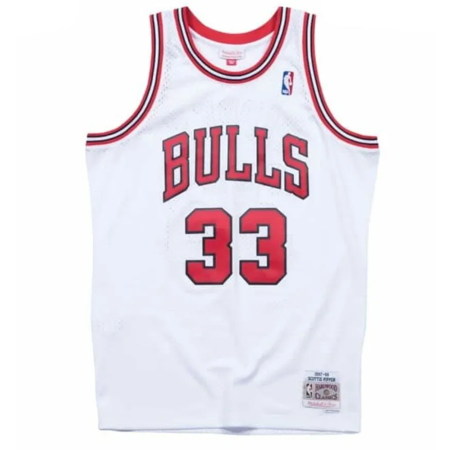 Trikot Mitchell & Ness Chicago Bulls Scottie Pippen Swingman Jersey SMJYAC18054-CBUWHIT97SPI