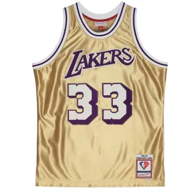 Trikot Mitchell & Ness Los Angeles Lakers Kareem Abdul-Jabbar 75th Gold Swingman Jersey SMJY4398-LAL83KABGOLD