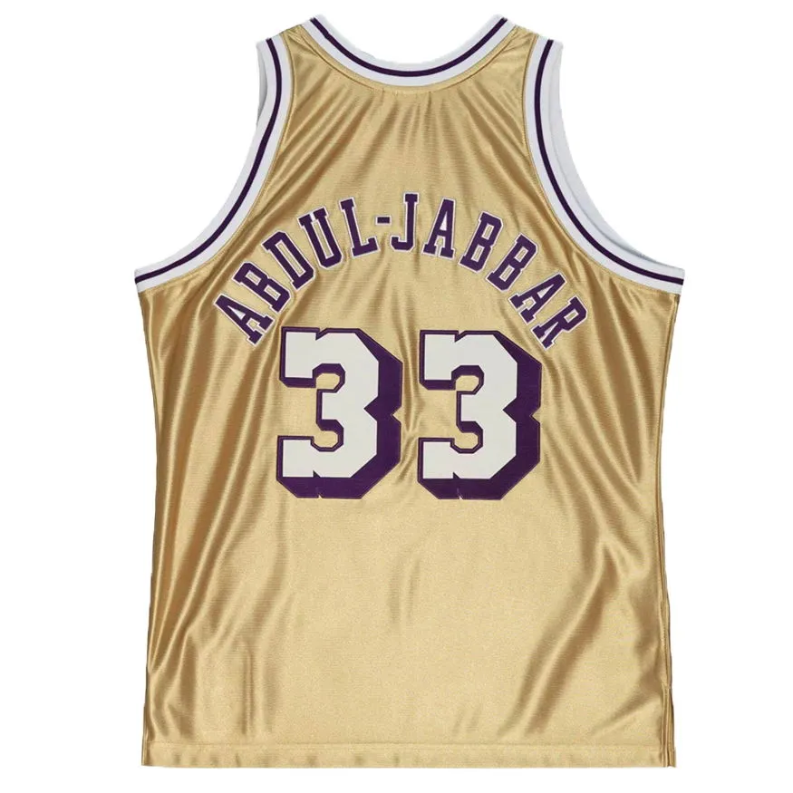 Trikot Mitchell & Ness Los Angeles Lakers Kareem Abdul-Jabbar 75th Gold Swingman Jersey SMJY4398-LAL83KABGOLD