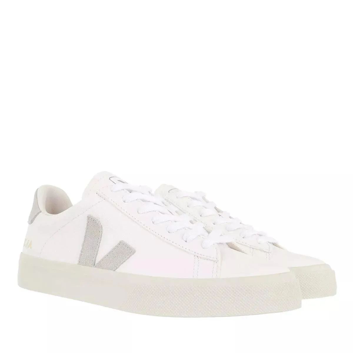   Veja  Campo Extra White Natural Suede  Low-Top Sneaker 