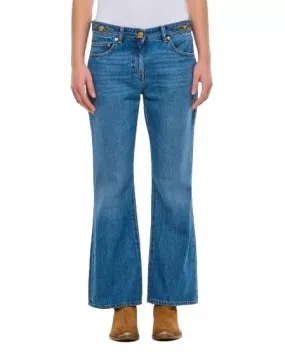   Versace  Slim Denim Pants Blue  Slim Fit Jeans 