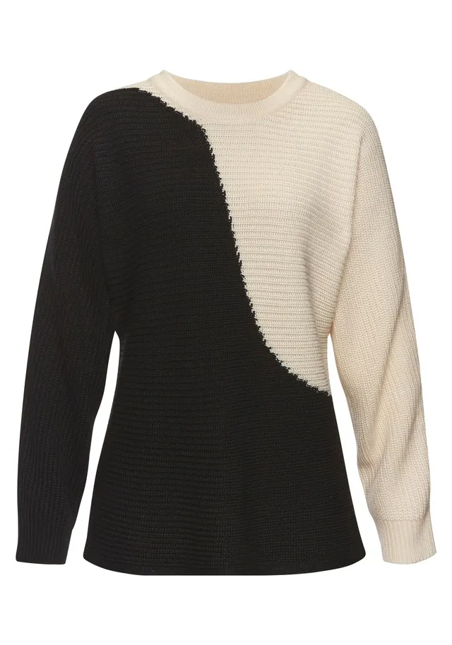 Vivance Strickpullover, in Colorblock-Optik, Rundhals online shoppen bei Jelmoli-Versand Schweiz