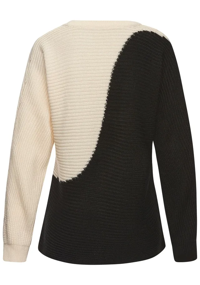 Vivance Strickpullover, in Colorblock-Optik, Rundhals online shoppen bei Jelmoli-Versand Schweiz