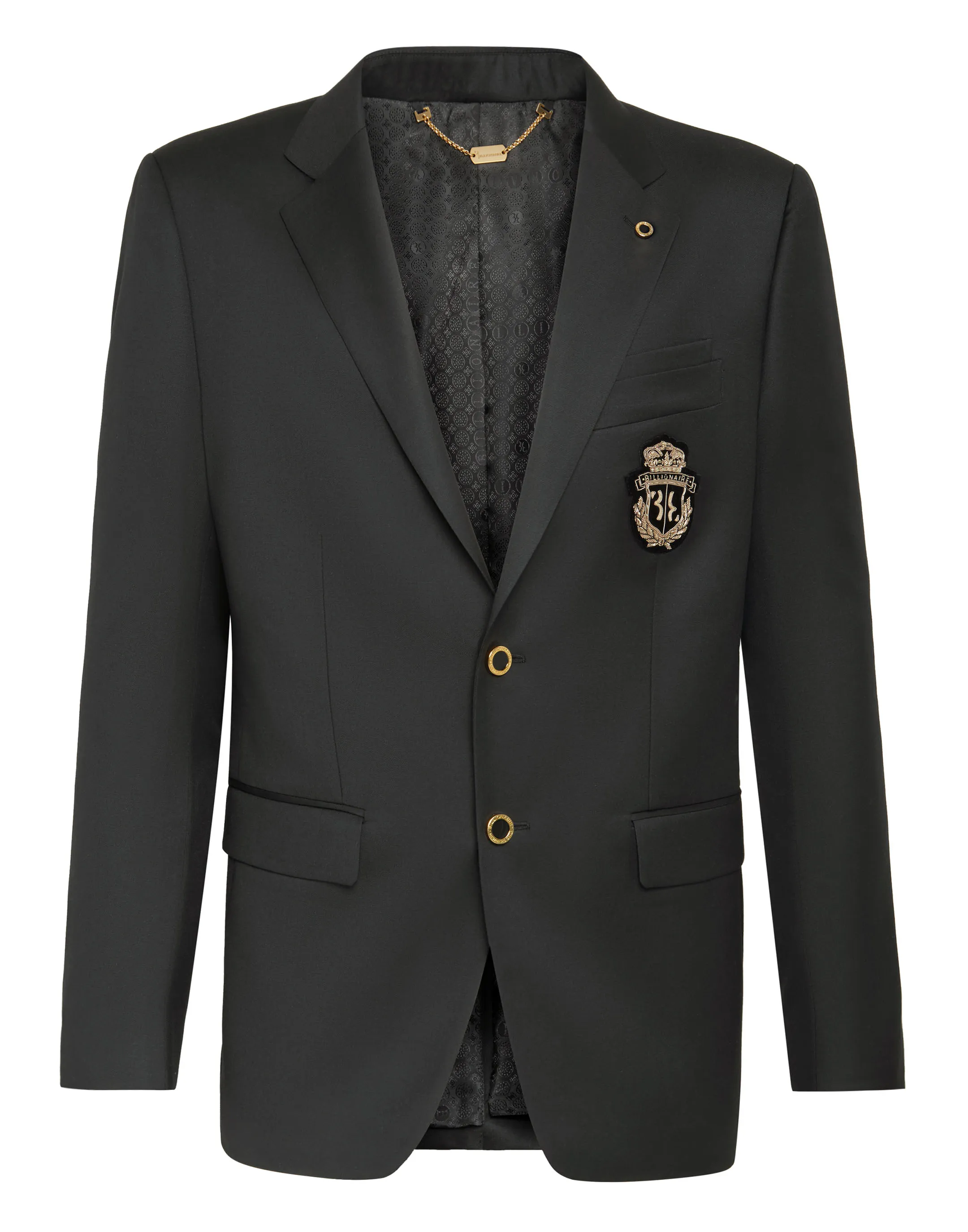 Wool Blazer Super Slim Fit Crest